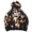 OBEY BLEACH TIE DYE HOODED FLEECE "OBEY NEW WORLD" (BLACK)画像