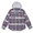 Supreme 18FW Hooded Jacquard Flannel Shirt NAVY画像