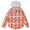 Supreme 18FW Hooded Jacquard Flannel Shirt ORANGE画像