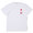 PLAY COMME des GARCONS MENS RED HEART RHINESTONE TEE WHITE画像