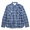 BURGUS PLUS L/S Indigo Check Work Shirt Navy Base HBP-300CK画像