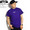 DOUBLE STEAL BLACK BASIC TYPE2 EMBROIDERY TEE -PURPLE- 991-12200画像