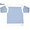 Orcival SK00WC-6101 MEN'S L/S SILK BOATNECK TEE white x blue画像