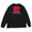 THE NORTH FACE L/S RED BOX HEAVYWEIGHT CREW BLACK RED画像