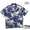 TWO PALMS RAYON ALOHA SHIRTS BLUE MADE IN USA画像