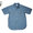 CORONA CS002S-19-01 NAVY 2POCKET S/S CHAMBRAY SHIRTS blue画像