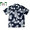 TWO PALMS UKULELE COTTON HAWAIIAN SHIRTS navy画像