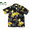 TWO PALMS FERN HIBISCUS RAYON HAWAIIAN SHIRTS black画像