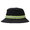 STUSSY REFLECTIVE TAPE BUCKET HAT BLACK画像