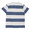 RHC Ron Herman Wide Border Tee WHITExINDIGO画像