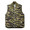 CRIMIE BACK SATAIN THINSULATE CAMO ZIP VEST CR01-01K5-JK28画像