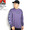 BEN DAVIS BOX LOGO EMBROIDERY L/S TEE -PURPLE- C-9780034画像