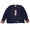 AWESOME BOY × Ichiryu made REMAKE FOOTBALL KUNG-FU L/S SHIRT NAVY画像