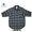 POST OVERALLS 3202 THE POST5 PLAID FLANNEL SHIRTS black x sage画像
