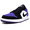 NIKE AIR JORDAN 1 LOW WHITE/BLACK/COURT PURPLE/BLANC/VIOLET COURT/NOIR 553558-125画像