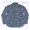 衣櫻 Lot.SA-1295 長袖レギュラーシャツ 刺し子素材 セリサイト加工 "七宝、麻の葉、紗綾形の3紋様パッチワークプリント" SA1295画像