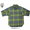 CORONA CS002-19-06 NAVY 2POCKET FLANNEL SHIRTS green x brown x orange画像