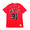 Mitchell & Ness N&N Trad T-Shirts #91 D.Rodman RED BNN319045-CBURD画像