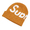 Supreme 19FW Big Logo Beanie DARK GOLD画像