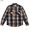 Brixton BOWERY COORS II L/S FLNL (NAVY PLAID) COORS×BRIXTON画像