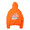 atmos SLOGAN COLLAGE PRINT HOODIE ORANGE AN-03画像