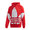 adidas BIG TREFOIL HOODIE LUSH RED FM9907画像