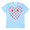 PLAY COMME des GARCONS MENS OUTLINE DOT HEART TEE LIGHT BLUE画像