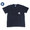 POST OVERALLS 3003 DONUT POCKET TEE navy x white画像