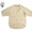 CORONA CS099-20-03 NAVY 1POCKET BEND COLLER LINEN CHAMBRAY SHIRTS khaki画像