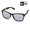 NEW ERA Sunglasses Large Square Lens BLK/SMOGRY 12325625画像