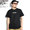 DOUBLE STEAL LINE BASIC EMBROIDERY HEAVY WEIGHT S/S T-SHIRT -BLACK- 902-12008画像