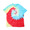 DC SHOES 20 TIEDYE SS Multi Circle Tiedye x White Print 5226J018画像