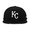 NEW ERA KANSAS CITY ROYALS 9FIFTY SNAPBACK CAP BLACKOUT NR11591049画像
