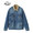 GOLD 14oz. DENIM JACKET BOA FLEECE LINING HARD WASHED GL14665H画像