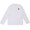 PLAY COMME des GARCONS MENS Double Red Heart L/S T-Shirt WHITE画像