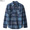 Brixton BOWERY L/S FLANNEL (NAVY/CAROLINA BLUE)画像
