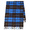 Johnstons CASHMERE STOLES (190cm×70cm) BLUE×BROWN AU5399画像