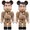 MEDICOM TOY BE@RBRICK GHOSTBUSTERS 100% 2PACK SET Raymond Stantz/Egon Spengler 586274画像