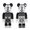 MEDICOM TOY BE@RBRICK B&W Ver. 2PACK 100%× Disney 576176画像