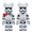 MEDICOM TOY BE@RBRICK STAR WARS FIRST ORDER STORMTROOPER & OFFICER STARWARS 2PACK 547268画像