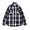 APPLEBUM Indigo Check Nel Shirt NAVY BEIGE画像