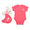 THE NORTH FACE B S/S ROMPE 2P BIB PRIME PINK NTB12175-PK画像