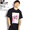 GLIMCLAP Rose photo printed design short sleeves T-shirt -BLACK- 10-25-GLS-CBB画像