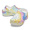 crocs Classic Platform Tie-Dye Graphic Clog W White/Multi 207151-94S画像