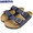 BIRKENSTOCK ARIZONA BIRKO-FLOR Saddle Matt Navy VEG 1015528画像