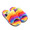 UGG M FLUFF YOU CALI COLLAGE RAINBOW STRIPE 1121616-PDRN画像