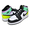 NIKE AIR JORDAN 1 MID (GS) white/black-volt-green glow 554725-175画像