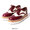 glamb Shark sole wing tip shoes Wine×White GB0321-AC03画像