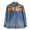 DAIRIKU Leather Patch Work Denim Shirt画像