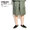 DOUBLE STEAL TYPEWRITER WIDE CARGO SHORTS -KHAKI- 913-72033画像